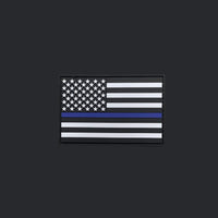 Thin Line Flag PVC Patches