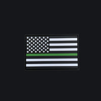 Thin Line Flag PVC Patches