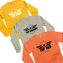 "Top _____" - (Choose your Name) - Long Sleeve Comfort Colors Tee
