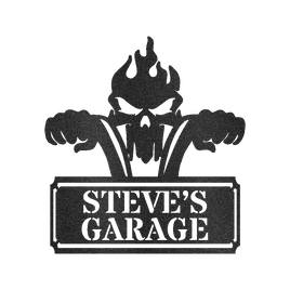 Garage Sign - Custom Metal Sign, Motorcycle Lover Gift, Gift For Father