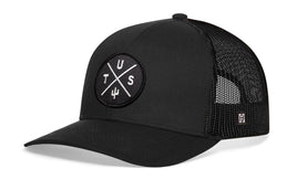 Tucson Trucker Hat  |  Black TUS X Snapback