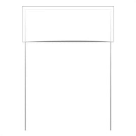 Poster Board Yard U Frame Sign Stake (100 per Box) for 28" x 11" Signs