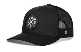 God Trucker Hat  |  Black GOD X Snapback