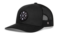 Boy Mom Trucker Hat  |  Black  Snapback