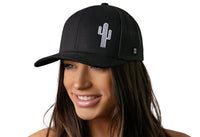Cactus Trucker Hat  |  Black Cactus Snapback