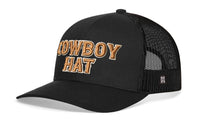 Cowboy Trucker Hat  |  Black Snapback
