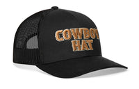 Cowboy Trucker Hat  |  Black Snapback