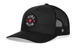 Girl Mom Trucker Hat  |  Black  Snapback