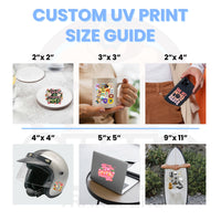 Custom UV DTF Transfer By Size