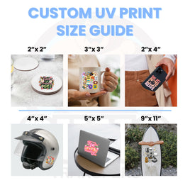 Custom UV DTF Transfer By Size