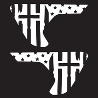 One Nation Cross Vent Decals