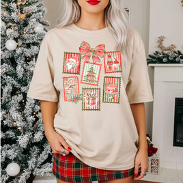Vintage Christmas Stamps T-Shirt
