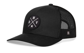 DC, Maryland, Virginia Trucker Hat  |  Black DMV Snapback