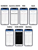 Digital Phone Planner Work Widgets