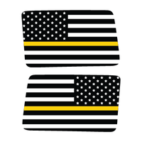 Thin Yellow Flag Rear Window Jeep Graphic