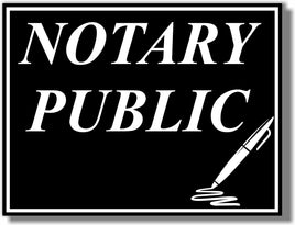 NOTARY PUBLIC SIGN 18X24-Y27NP