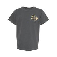 You Belong Here - Smiley and Supplies (pf&b) - YOUTH Comfort Colors Tee