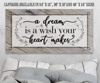 A Dream Is A Wish Wall Decor