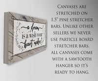 A Dream Is A Wish Wall Decor