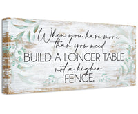 A Longer Table - Canvas