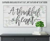 A Thankful Heart - Canvas
