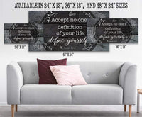 Accept No One's Definition - Canvas