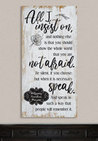 All I Insist On - Canvas