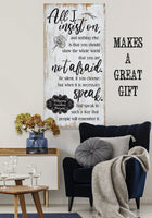 All I Insist On - Canvas