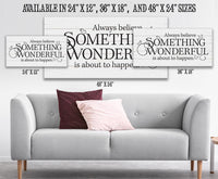 Always Believe - Canvas