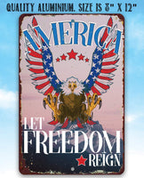 America - Metal Sign