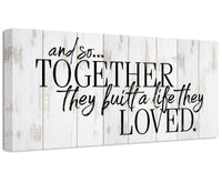 And So Together They Built - Canvas