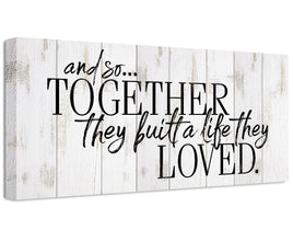 And So Together They Built - Canvas