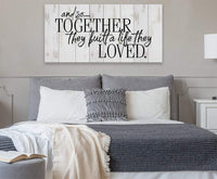 And So Together They Built - Canvas