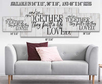 And So Together They Built - Canvas