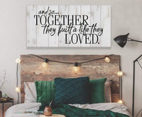 And So Together They Built - Canvas