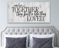 And So Together They Built - Canvas