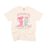 Antisocial Moms Club (Girl's Girl Version) - Comfort Colors Tee