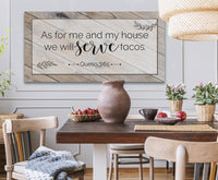 As For Me And My House We Will Serve Tacos - Canvas