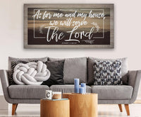 As For Me And My House - Canvas
