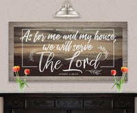 As For Me And My House - Canvas