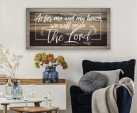 As For Me And My House - Canvas