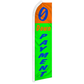 0 Down Payment (Orange & Green) Super Flag