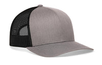 Blank Trucker Hat  |  Gray-Black Snapback