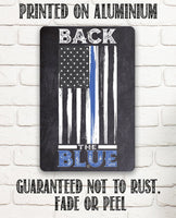 Back The Blue - Metal Sign