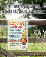 Backyard Forecast - Metal Sign