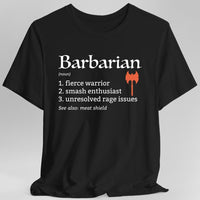Barbarian Class Definition T-Shirt