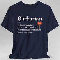 Barbarian Class Definition T-Shirt