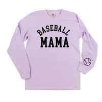Baseball Mama (wd) - Long Sleeve Comfort Colors Tee