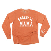 Baseball Mama (wd) - Long Sleeve Comfort Colors Tee