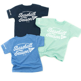 Baseball Season Est. 1845 - Custom Number - Child Tee